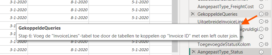 gekoppelde queries power bi en chat gpt